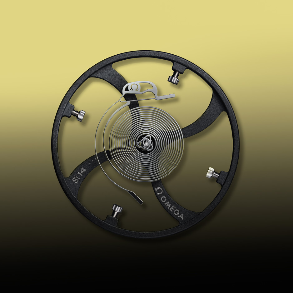 A watch movement being assembled by a watchmaker.